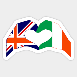 We Heart UK & Ireland Patriot Flag Series Sticker